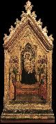 DADDI, Bernardo, Madonna and Child Enthroned with Angels and Saints dfg